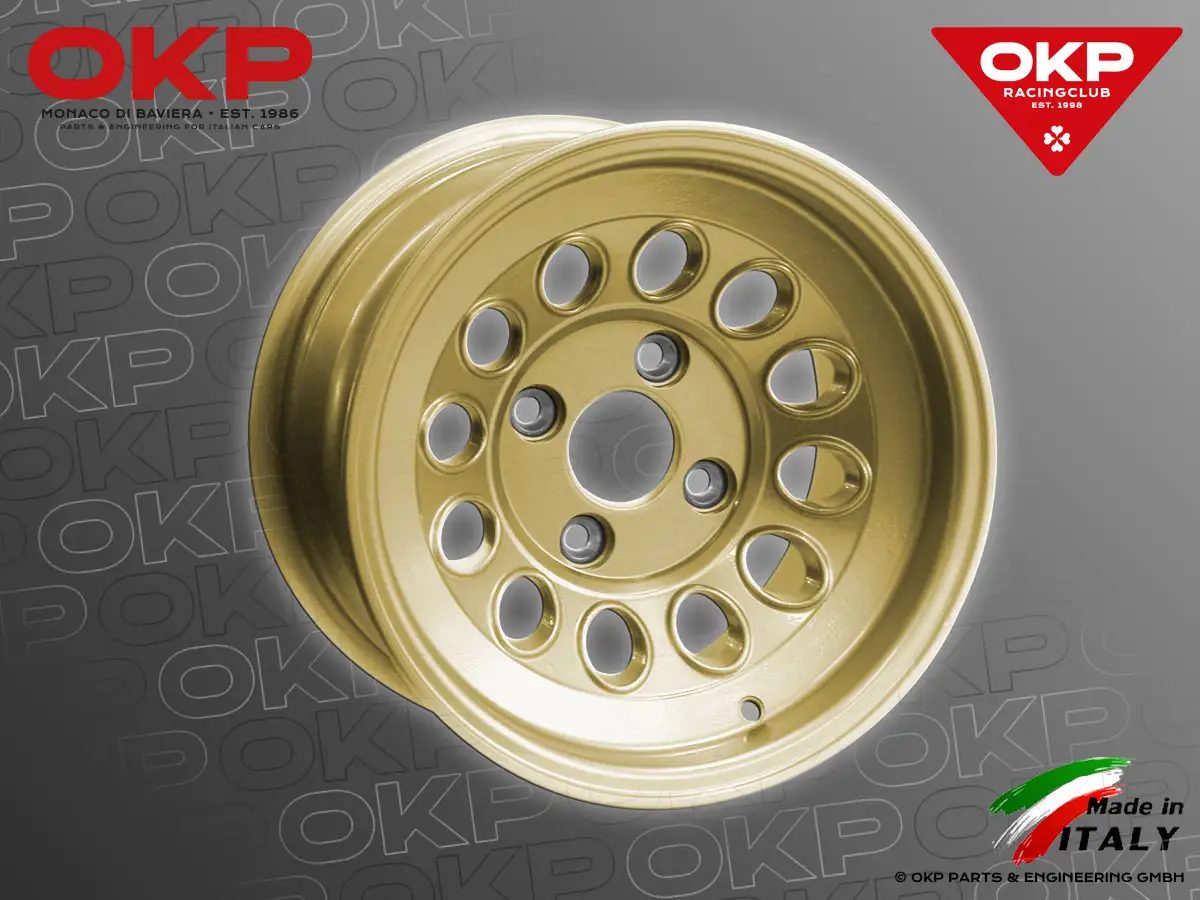 Alufelge GTAm Design 8x13 gold (ohne TÜV) 5,20 KG