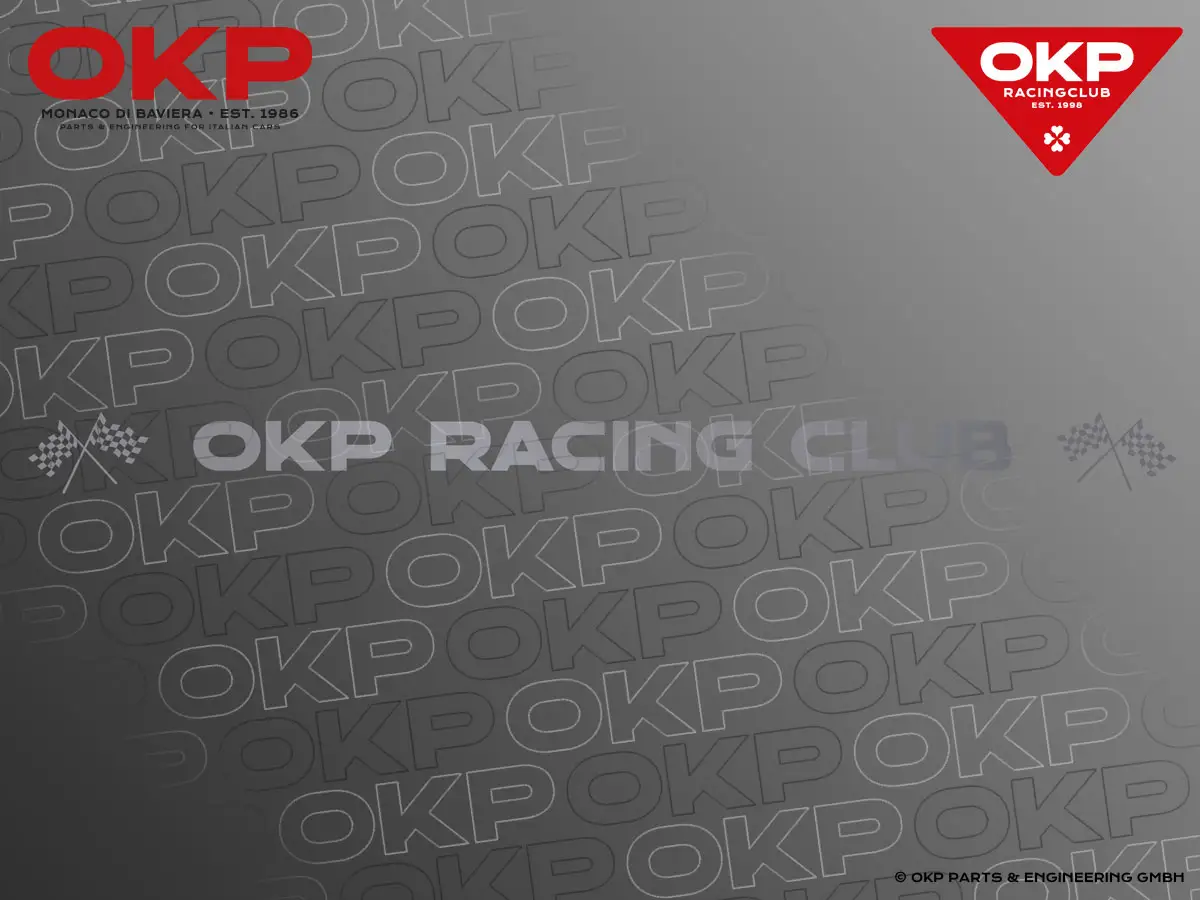 Aufkleber Frontscheibe OKP RACING CLUB Silber