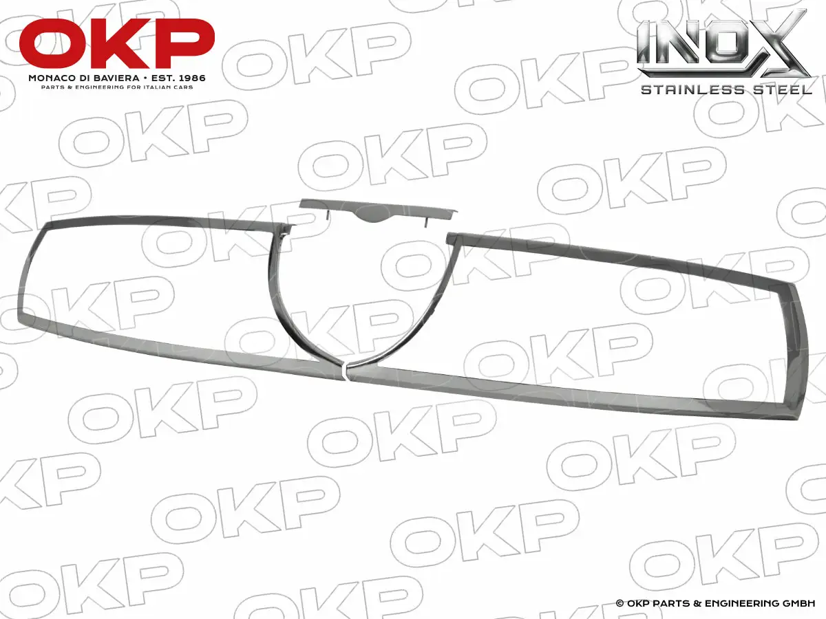 Set Edelstahlrahmen (3-teilig) für Plexiglas Junior Zagato