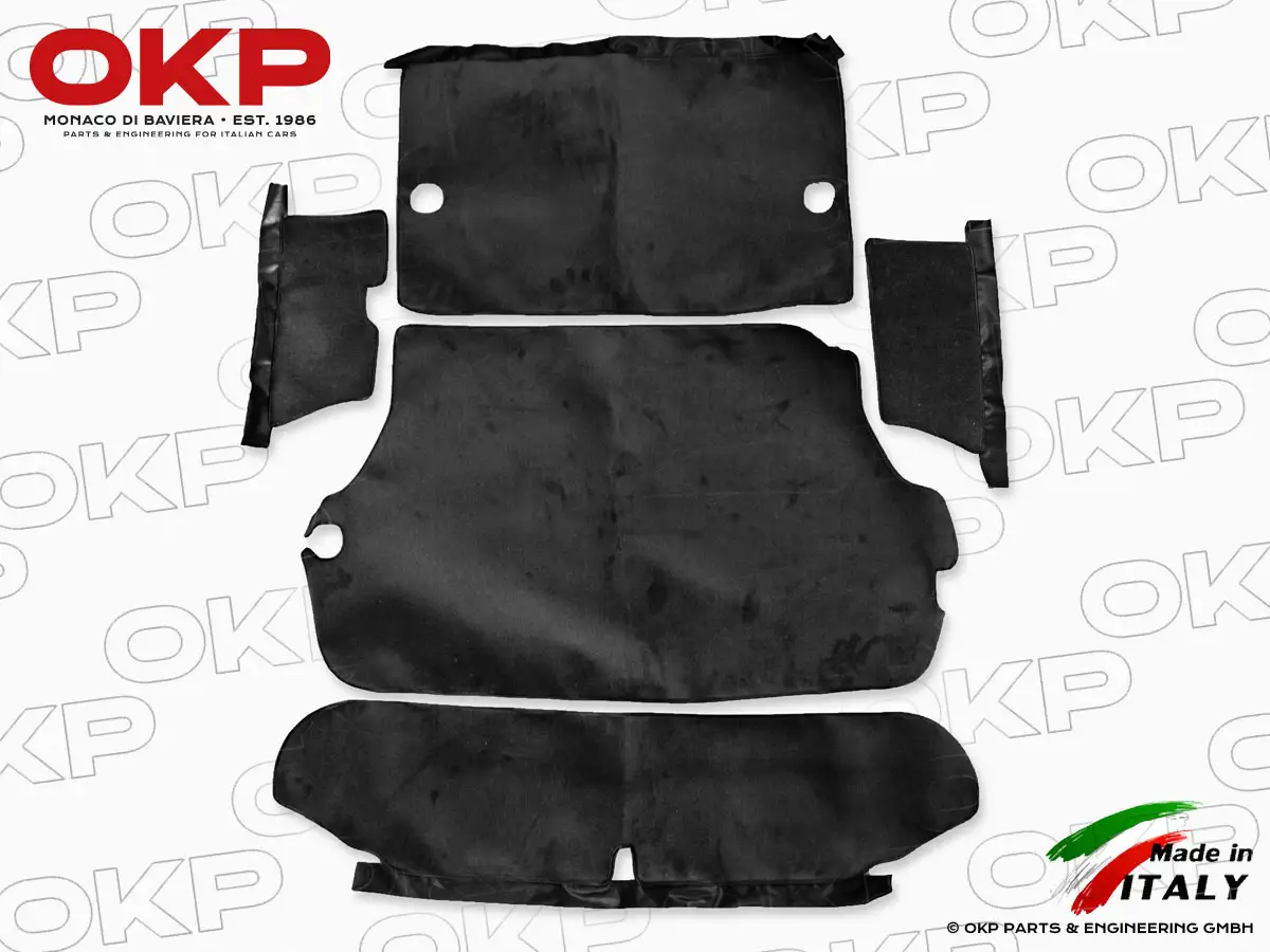 Kofferraumteppich (schwarz) Fastback Spider