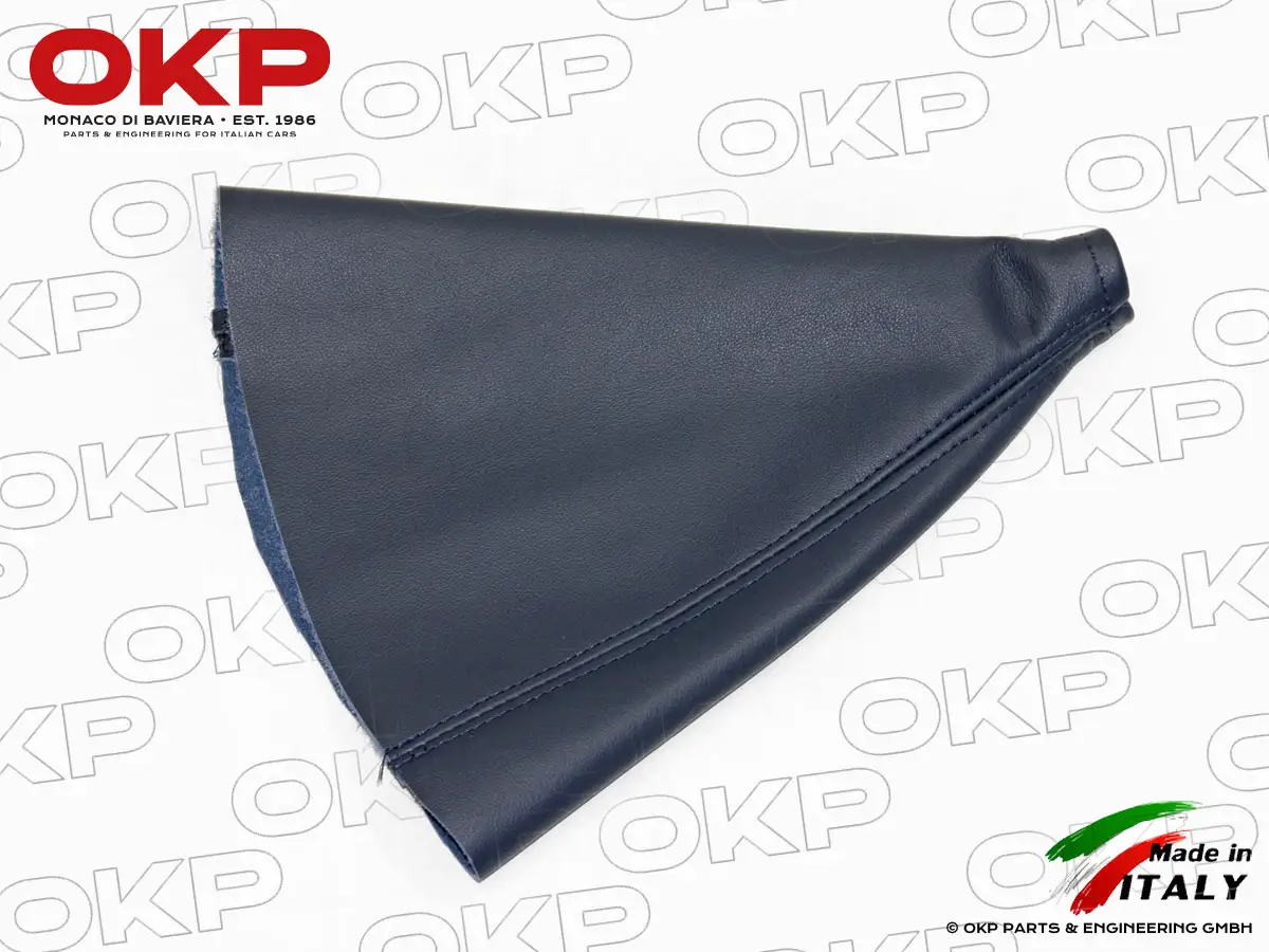 Gear lever gaiter leather blue Spider Junior 85 - 89