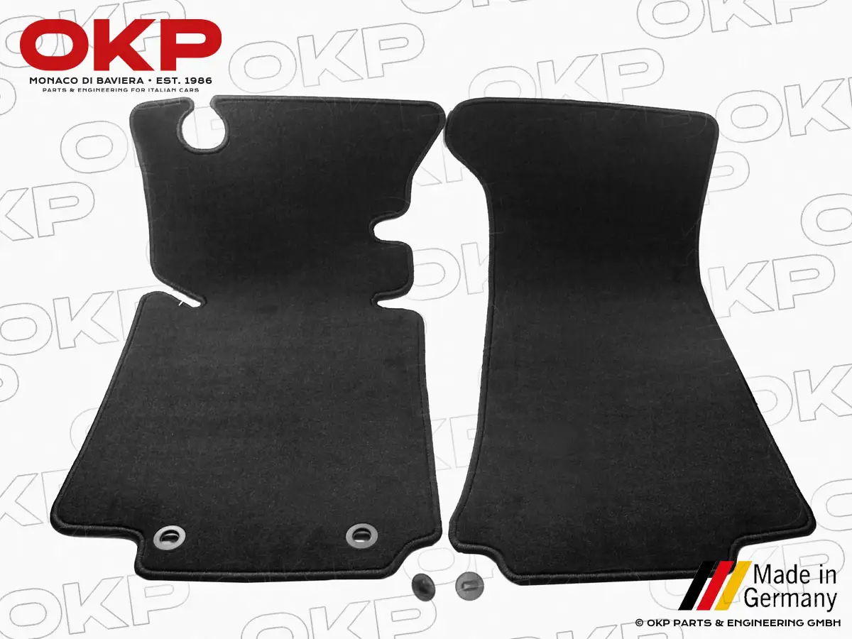Satz Fußmatten Deluxe schwarz Velours Spider Bj. 70 - 85