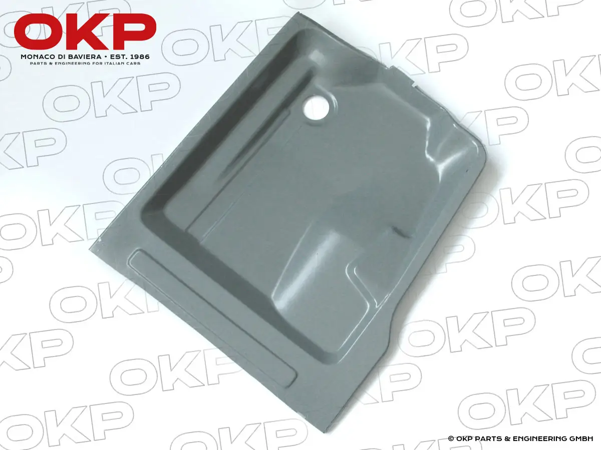 Bodenblech vorne links 105 - Typen (hängende Pedale)