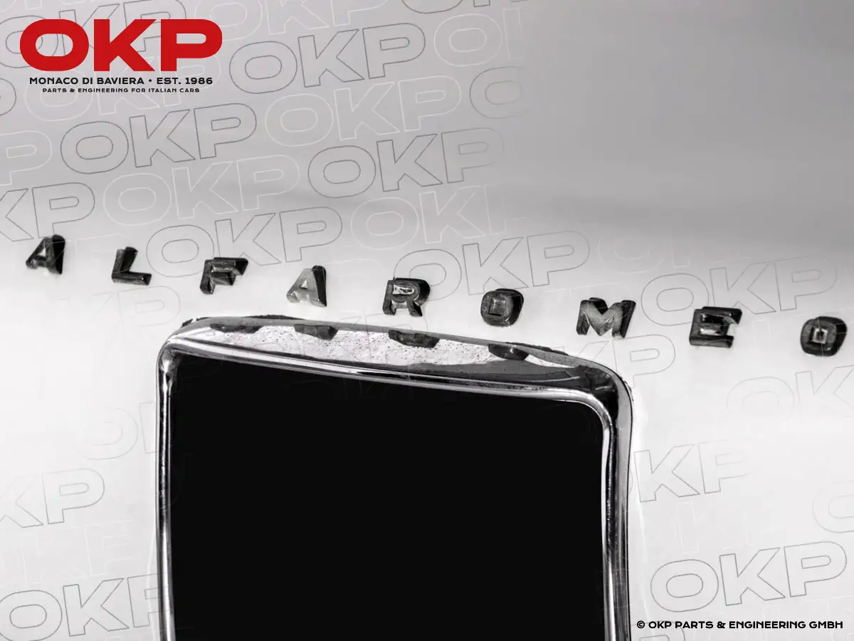 Schriftzug Kofferdeckel Alfa Romeo 102 (2000) Berlina