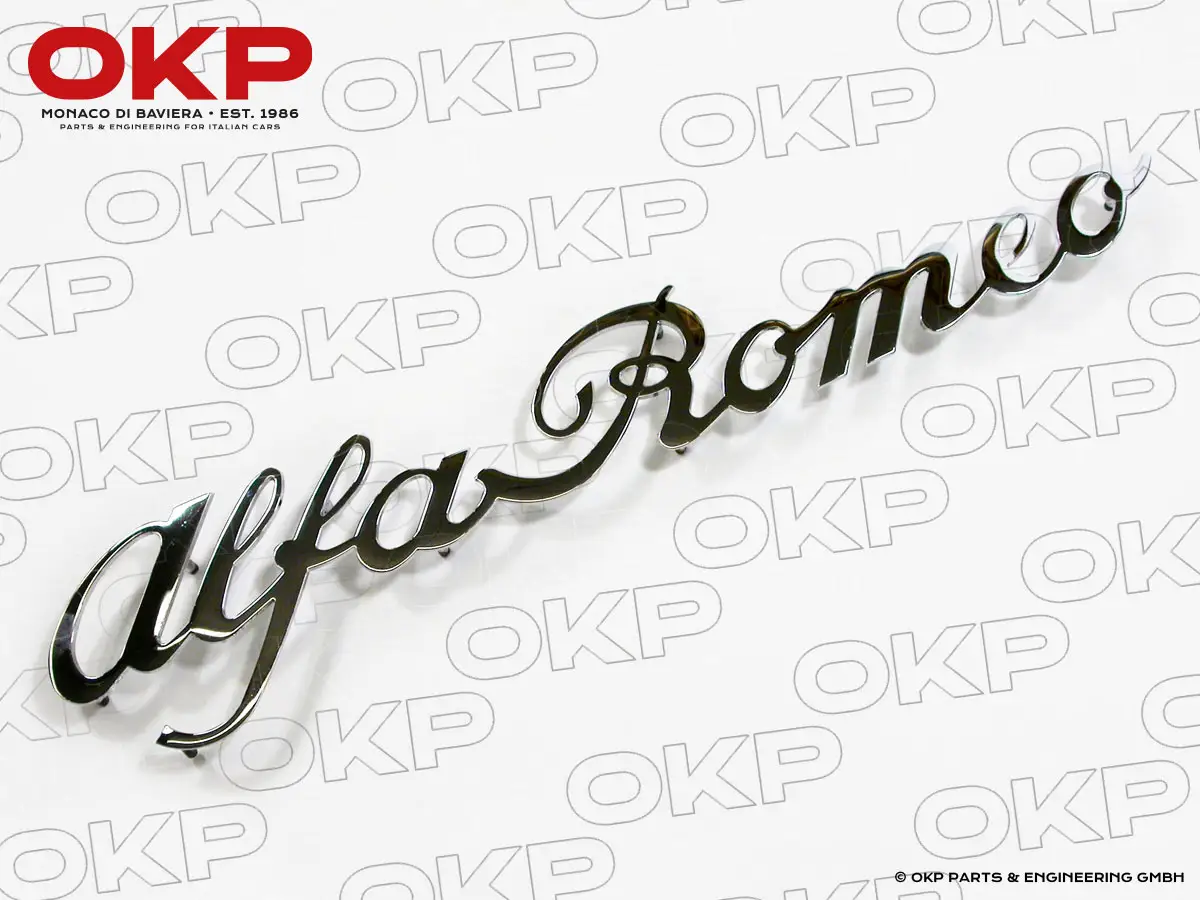 Schriftzug Alfa Romeo Fastback Spider / Junior Zagato