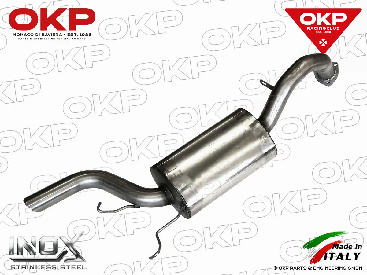 Sport Schalldämpfer hinten GTV6 mit 1 Endrohr (o. ABE)