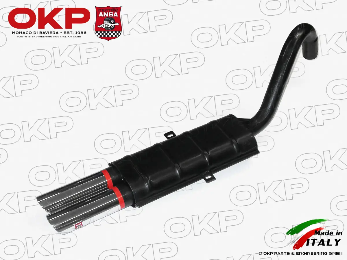 ANSA Sport Schalldämpfer hinten Fiat 124 Spider