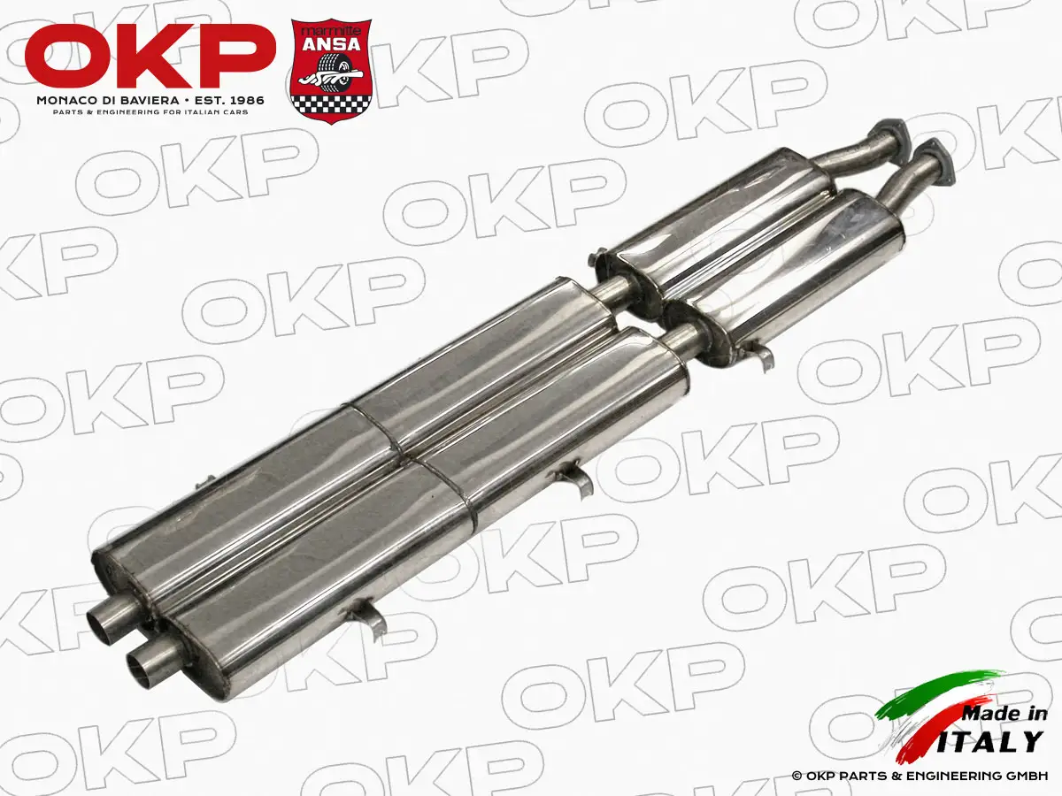 ANSA Centre exhaust left / right Ferrari 412 INOX