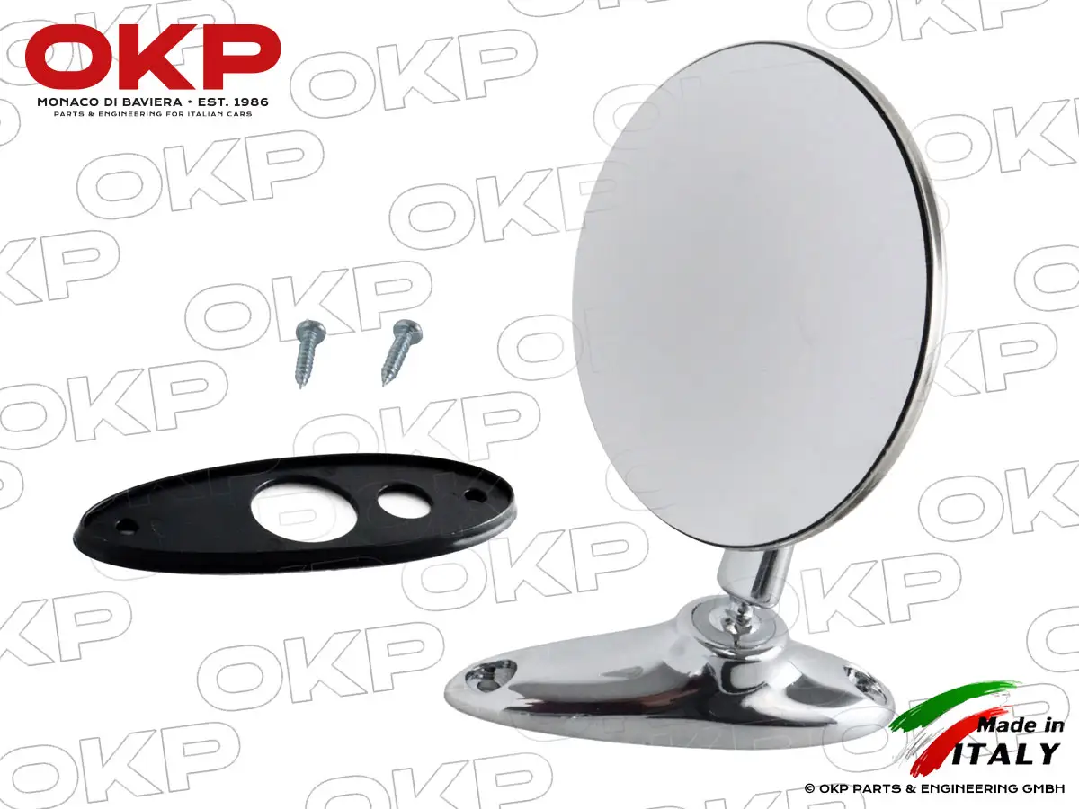 Aussenspiegel chrom rund universal