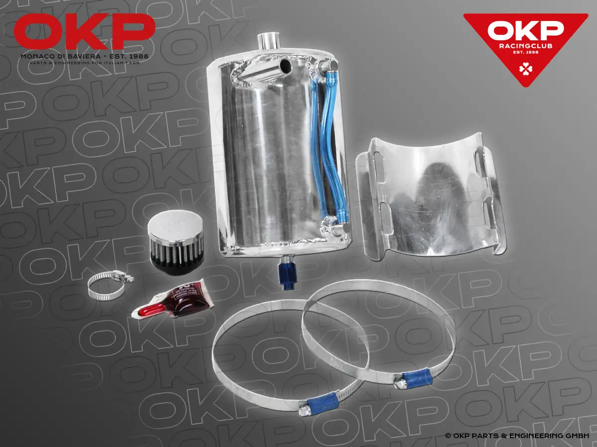 Ölsammelbehälter 2l Alu, inkl. Filter und Befestigung