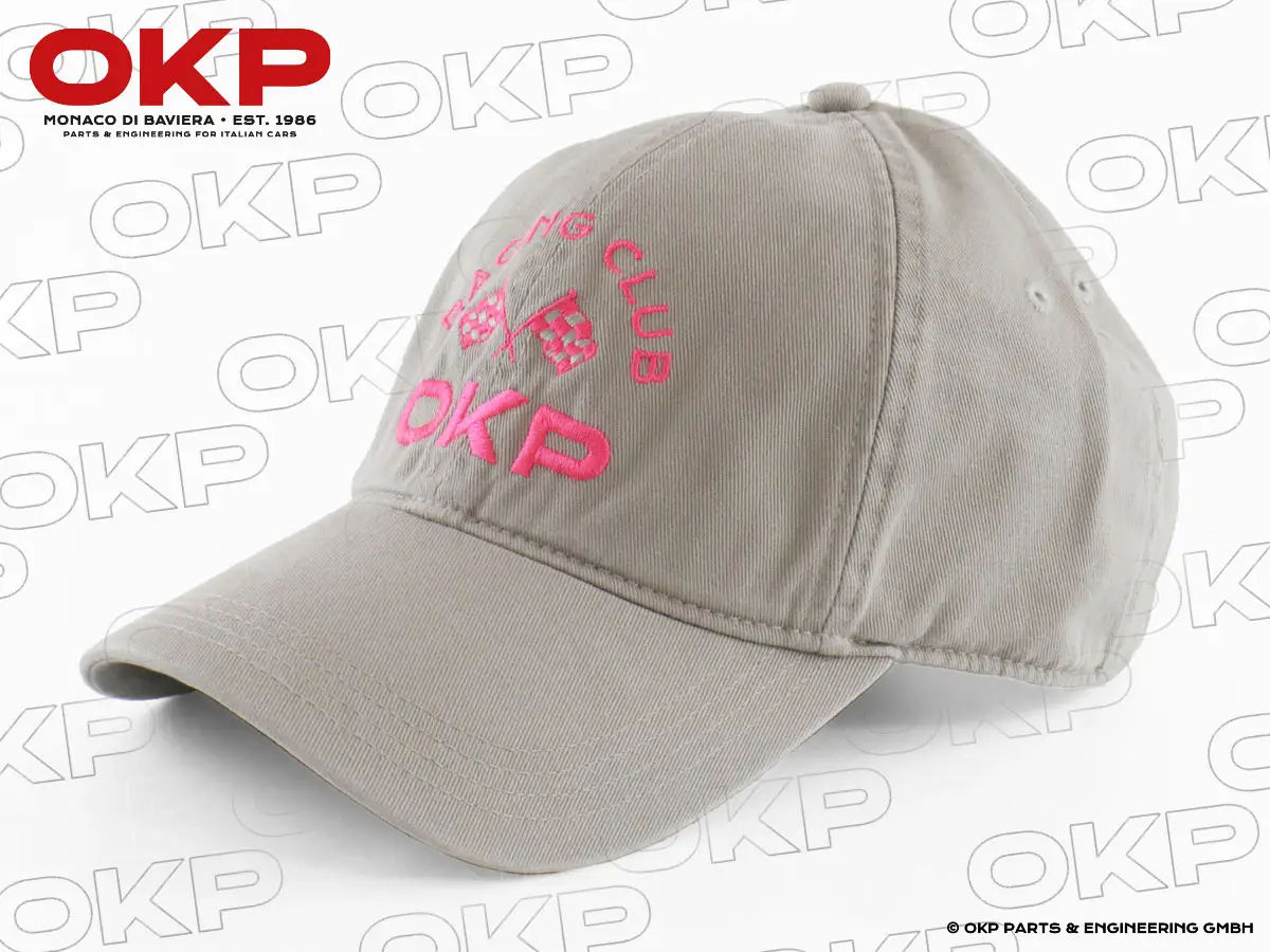 OKP RACING CLUB Lady Cap khaki / hot pink