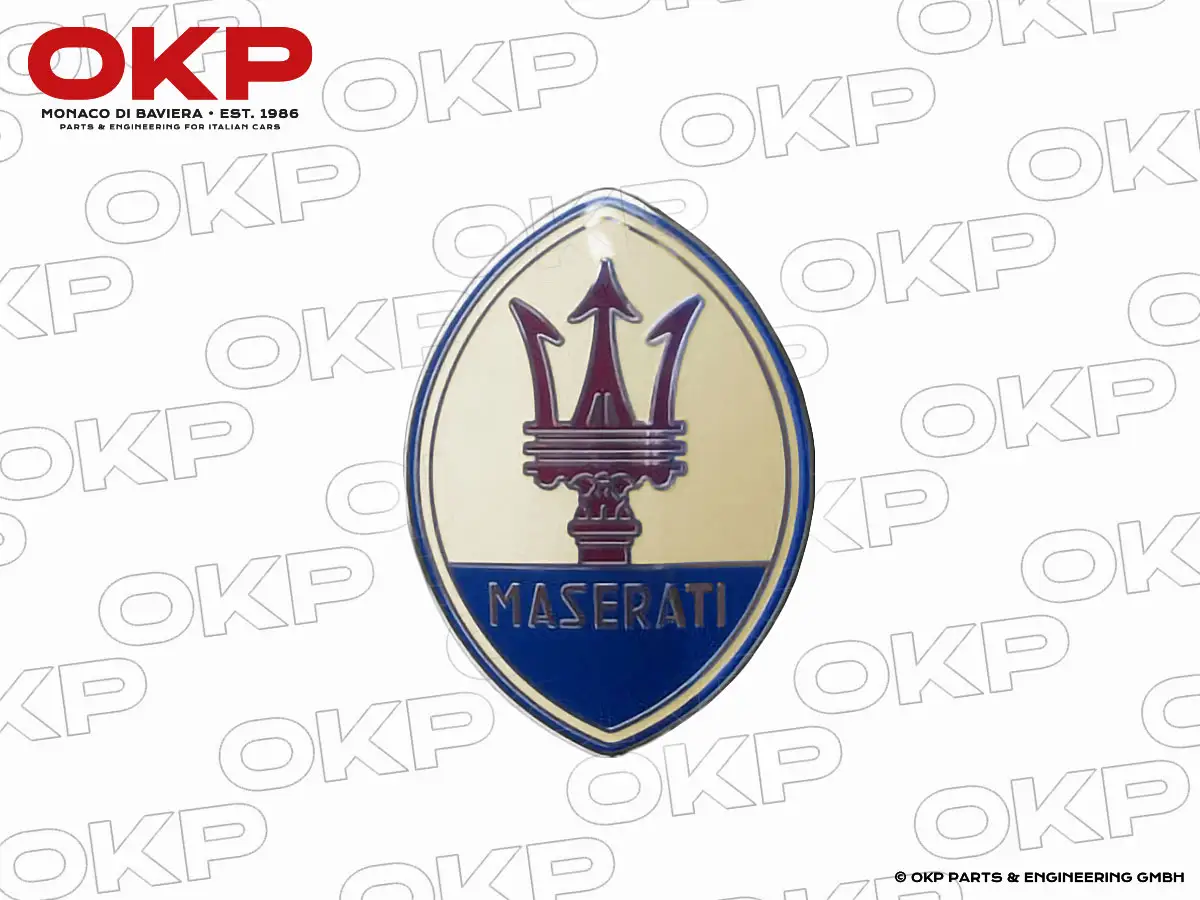 Maserati enamel badge 65 mm