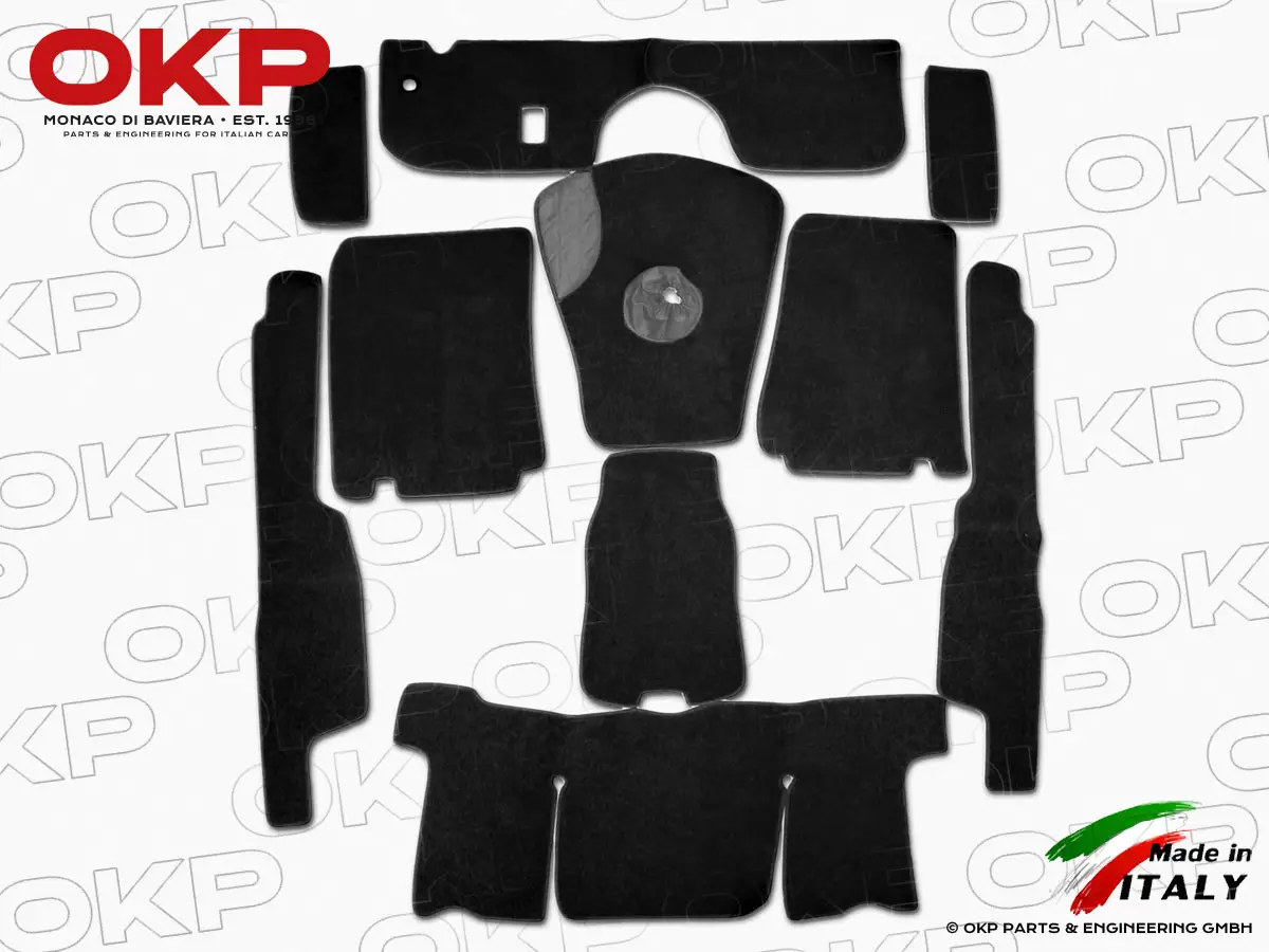 Teppichsatz schwarz Deluxe 750 / 101 Giulietta Spider