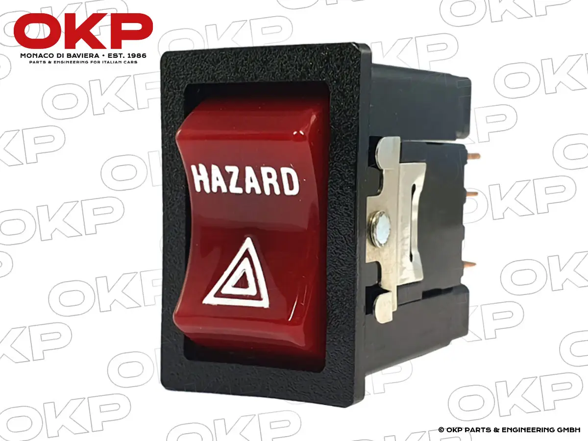 Warnblinkschalter rechteckig Alfetta / GTV6 / Spider USA