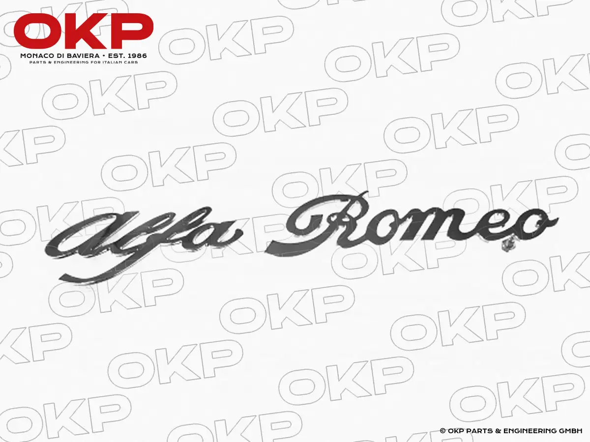 Schriftzug Alfa Romeo (2-teilig) Rundheck + Giulia