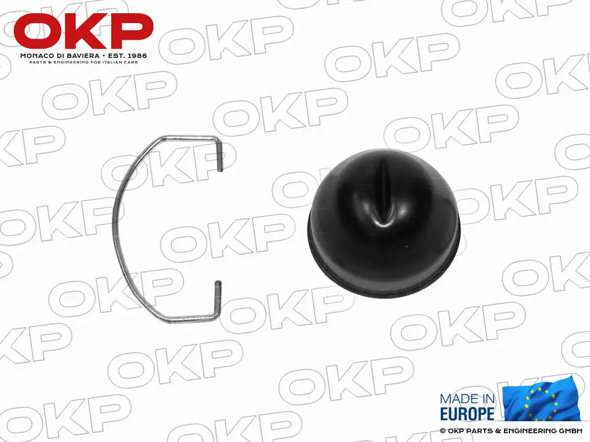 Fettkappe und Halteklammer für Umlenkhebel 105 / 115