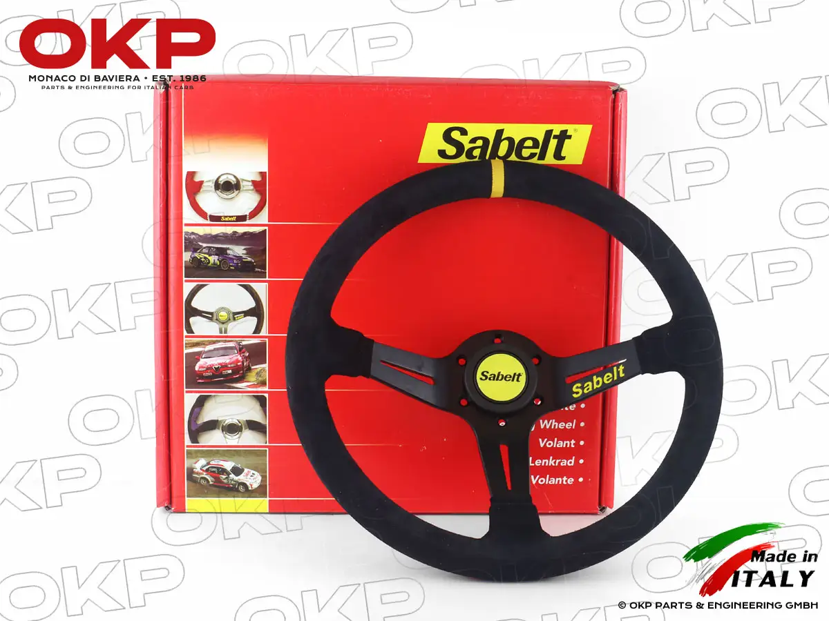 Sport Lenkrad Sabelt geschüsselt Wildleder 350mm