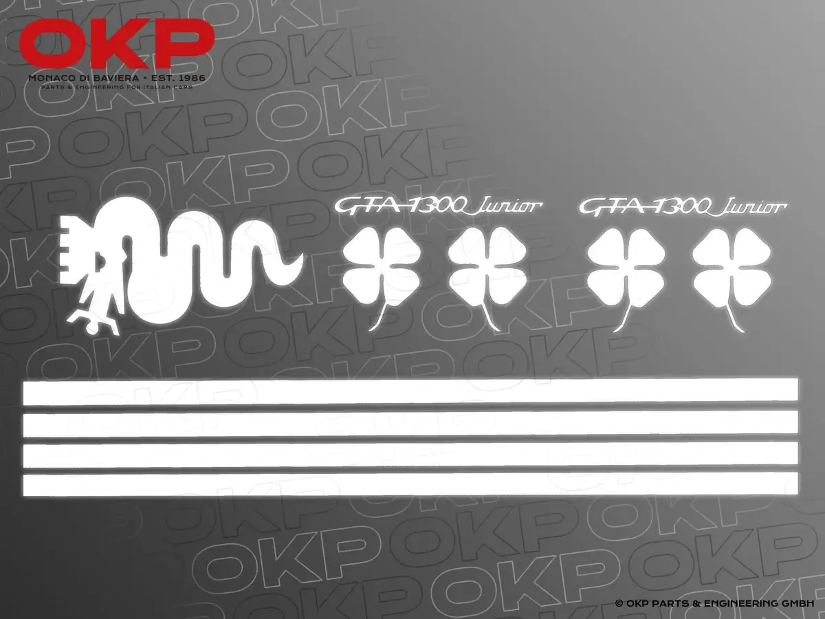 Set decals Alfa Romeo GTA (white)