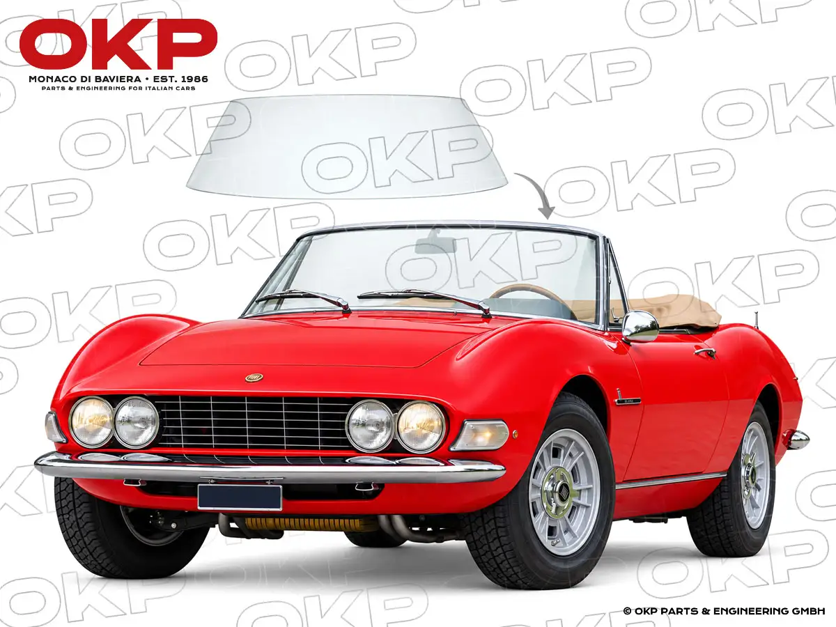 Parabrezza verde Fiat Dino Spider 2000 / 2400