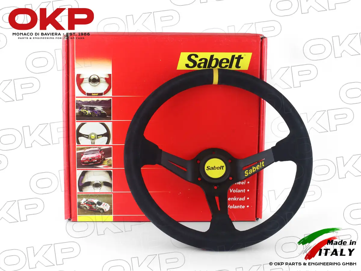 Sport Lenkrad Sabelt geschüsselt Wildleder 350mm