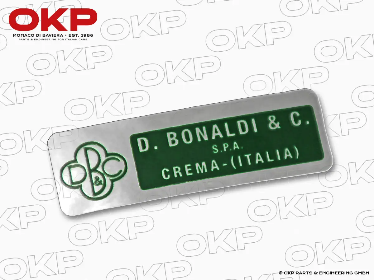 Aufkleber Bonaldi / Crema Bremskraftverstärker silber