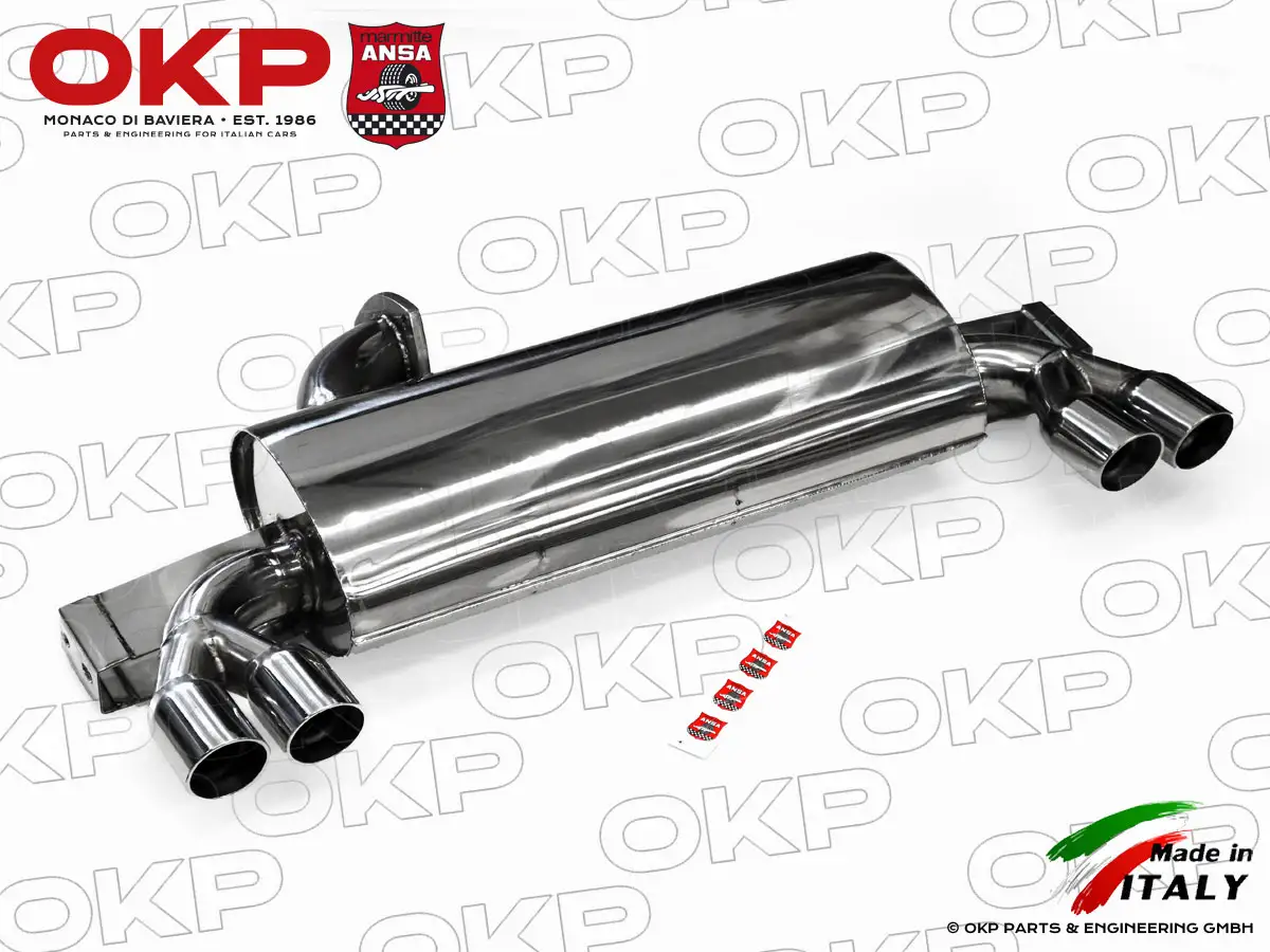 ANSA silencieux terminal Ferrari 328 / Mondial Inox