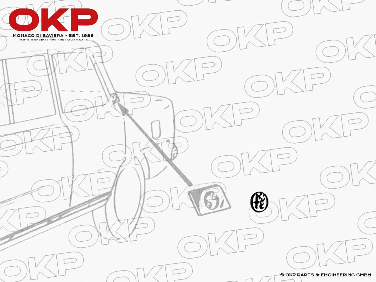 Stemma oro rotondo Giulia Super dx / SX
