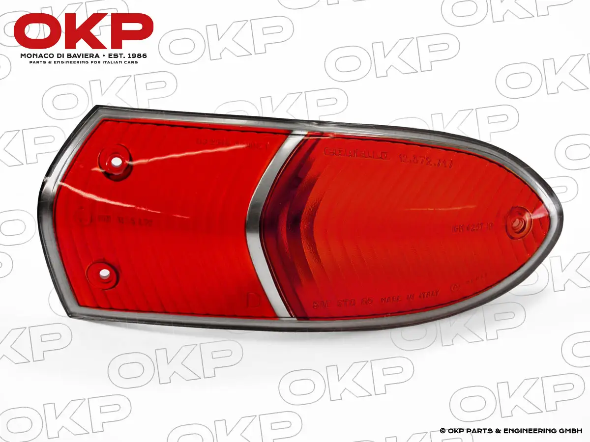 Rücklichtglas Rundheck Spider rot / rot USA rechts