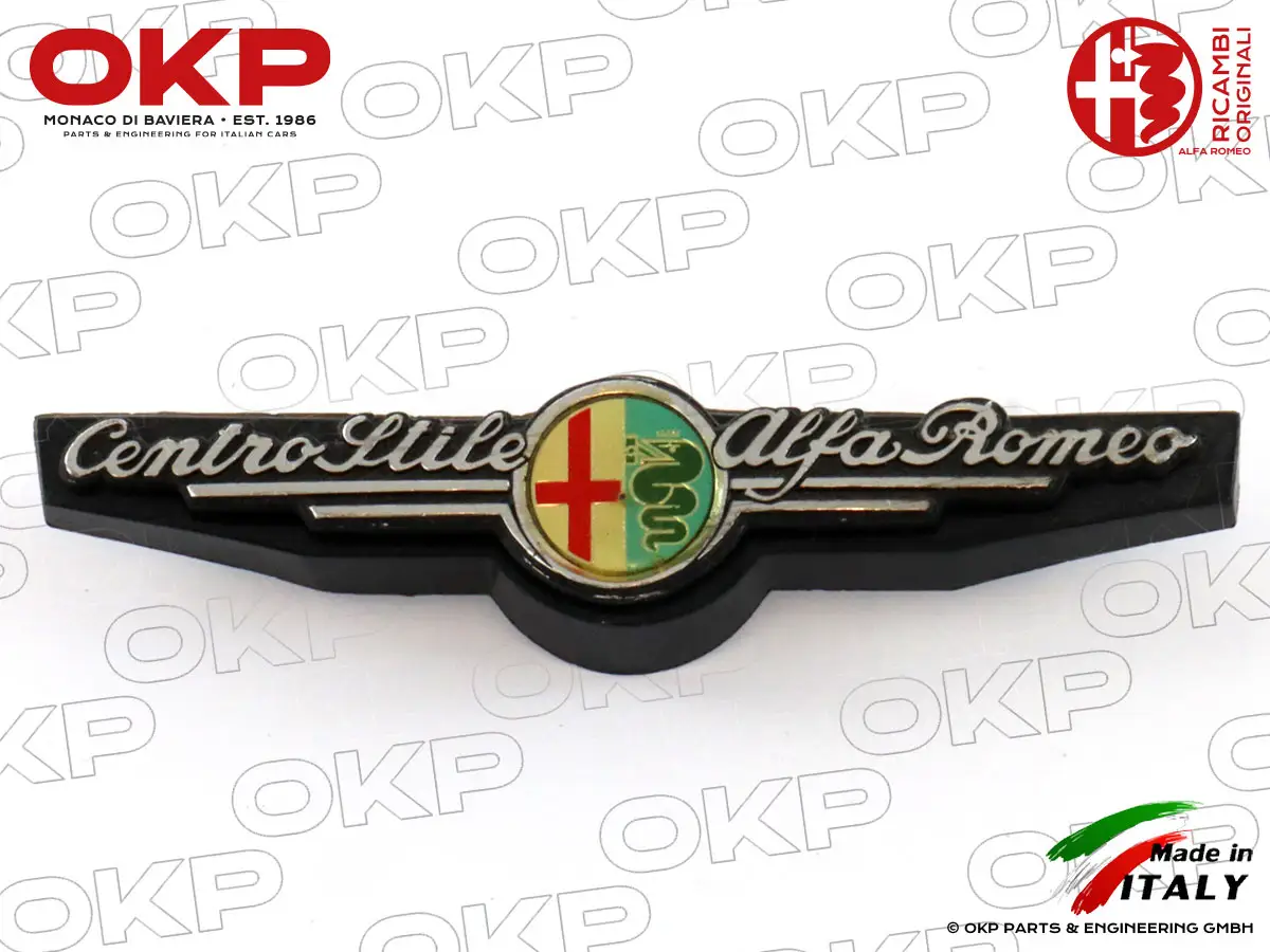 Schriftzug / Emblem Centro Stile auf Kotflügel Alfetta NOS