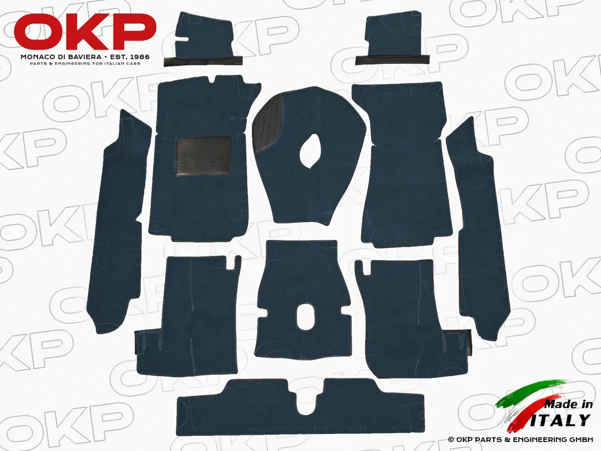 Teppichsatz anthrazit Deluxe Fastback Spider ab Bj. 78