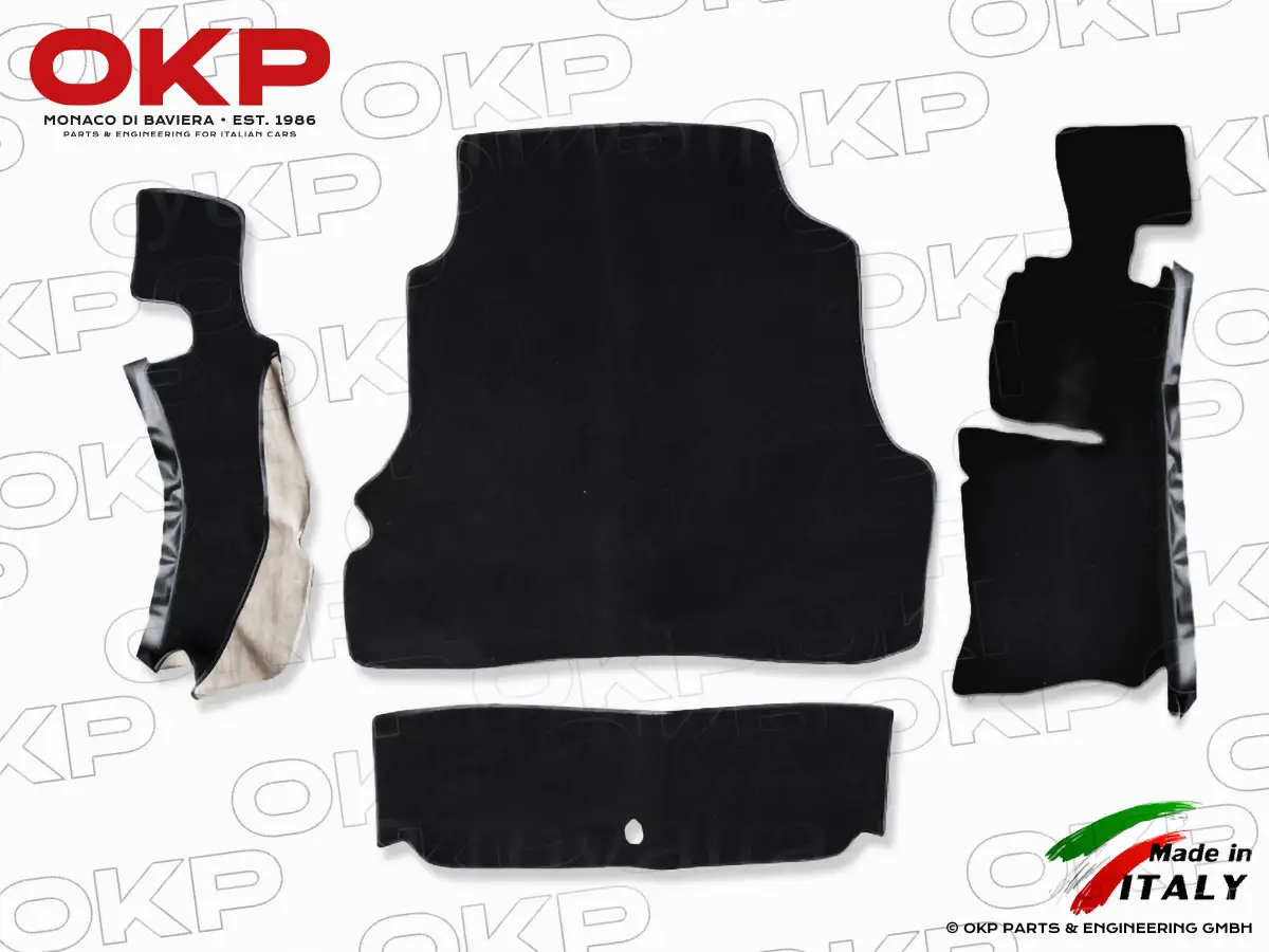 Kofferraumteppich schwarz Velours Spider 83 - 89 2000 IE