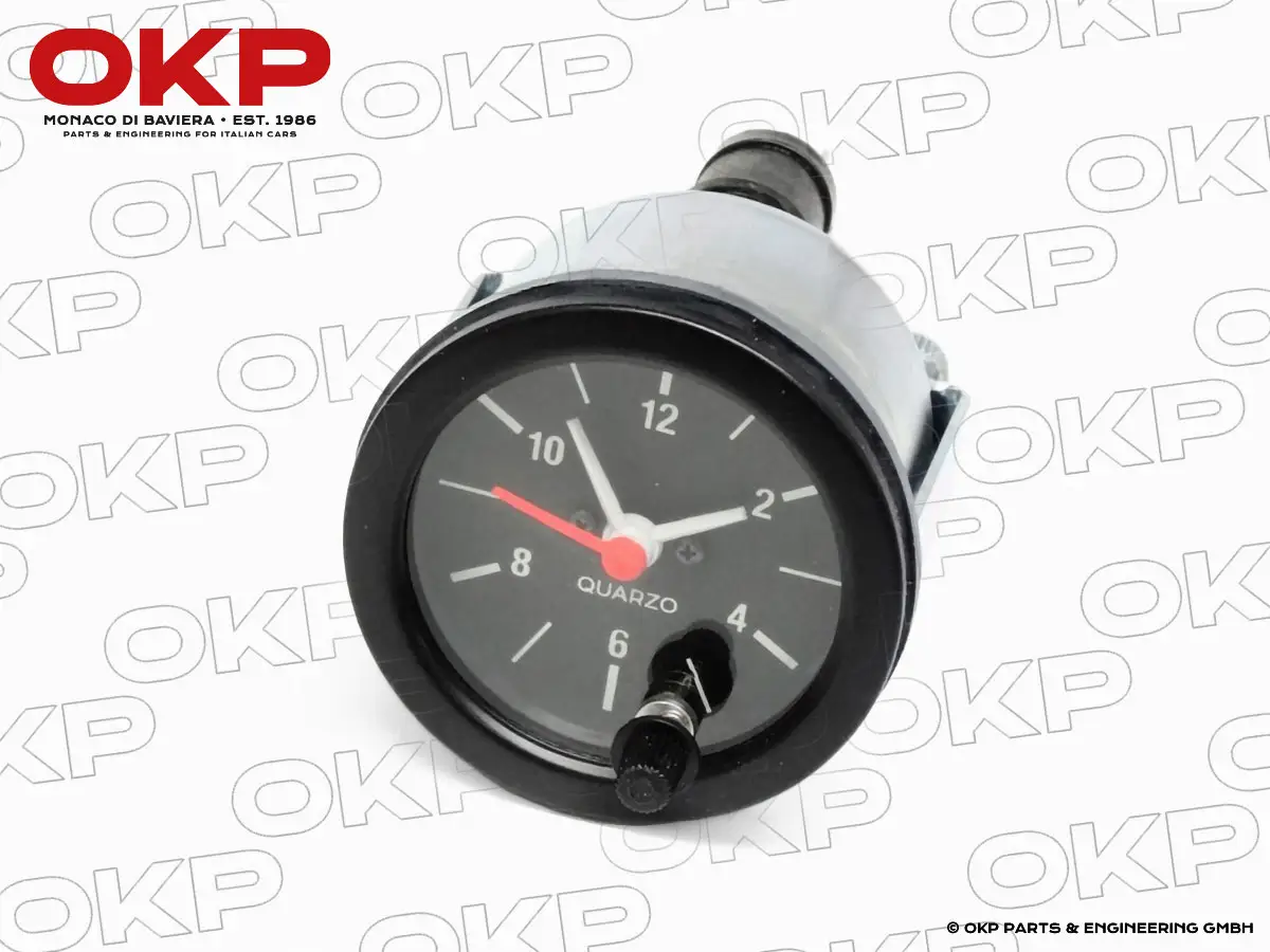 Elektrische Zeituhr schwarz Alfa Romeo, Ferrari, Fiat usw.