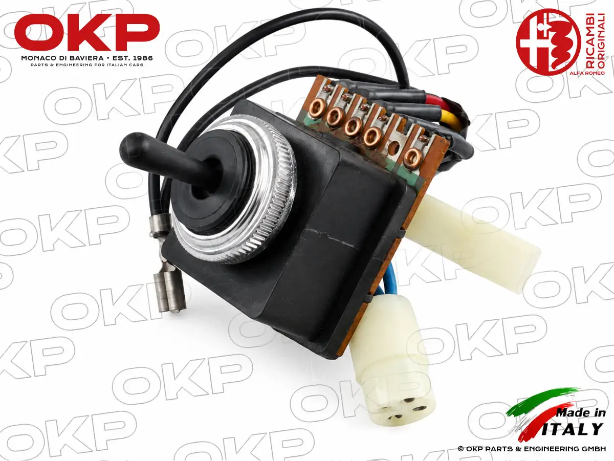 Interruttore regolazione specchietti Spider 83 - 89 + Alfetta