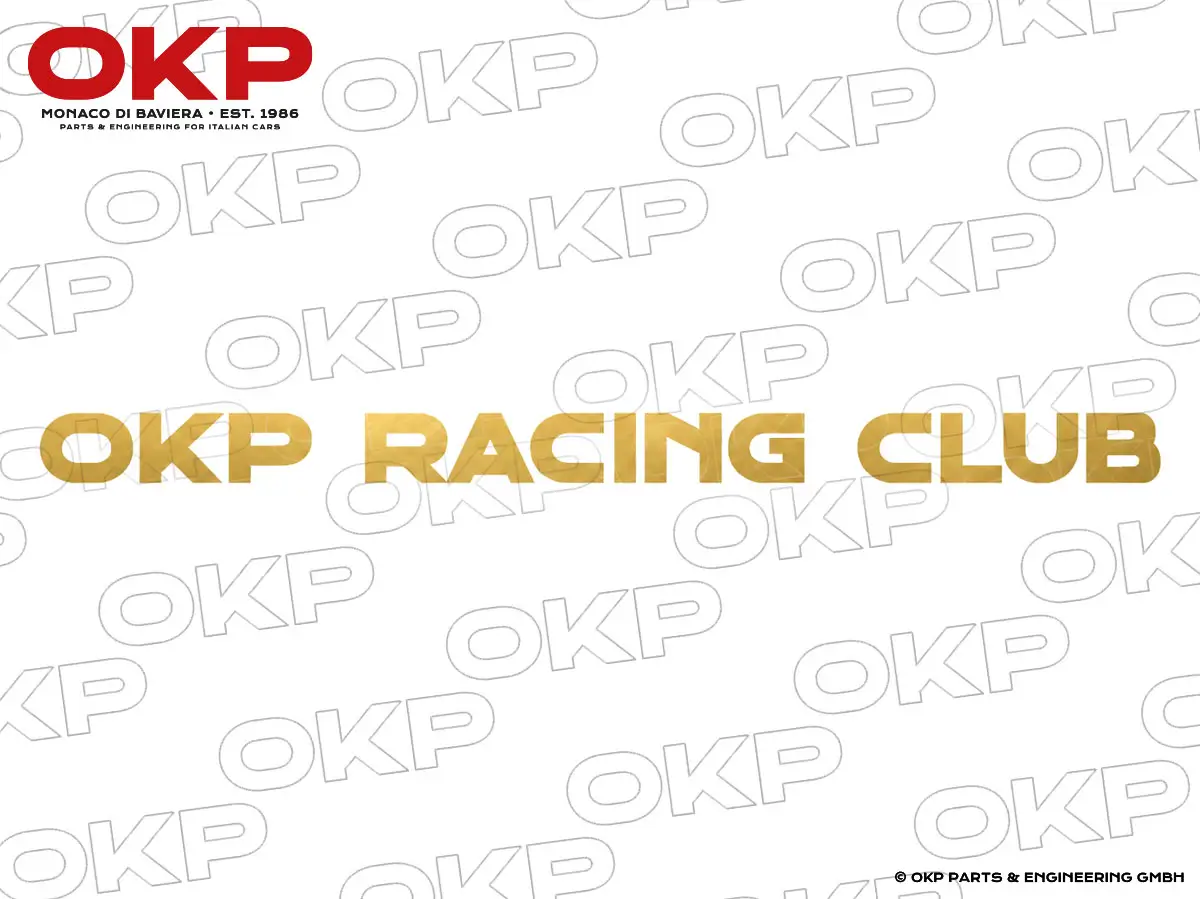 Adesivo OKP Racing Club oro (30 cm)