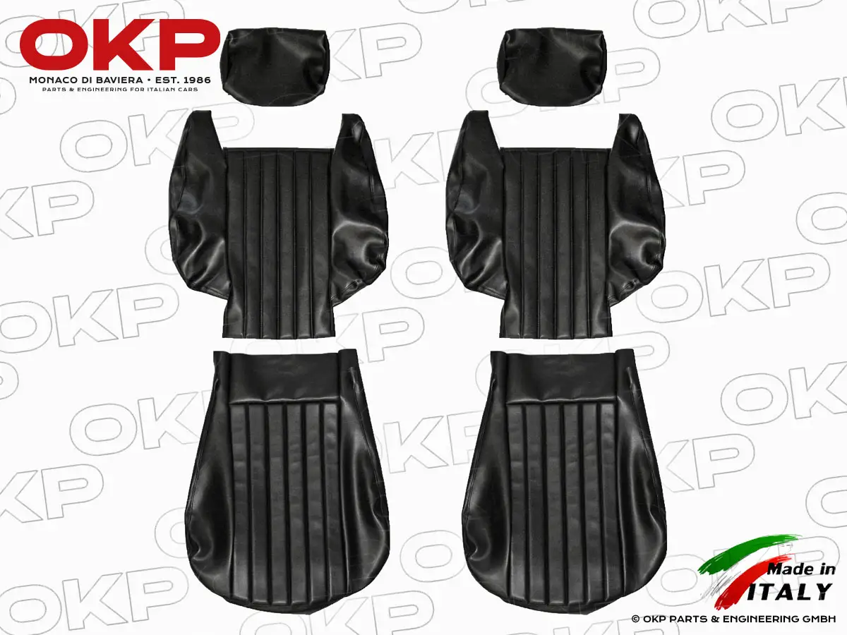 Set (2) front seat covers Junior Zagato scay black