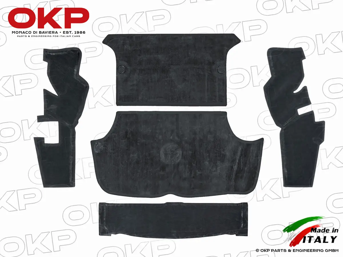 Satz (5) Gummimatten Kofferraum GT Bertone schwarz