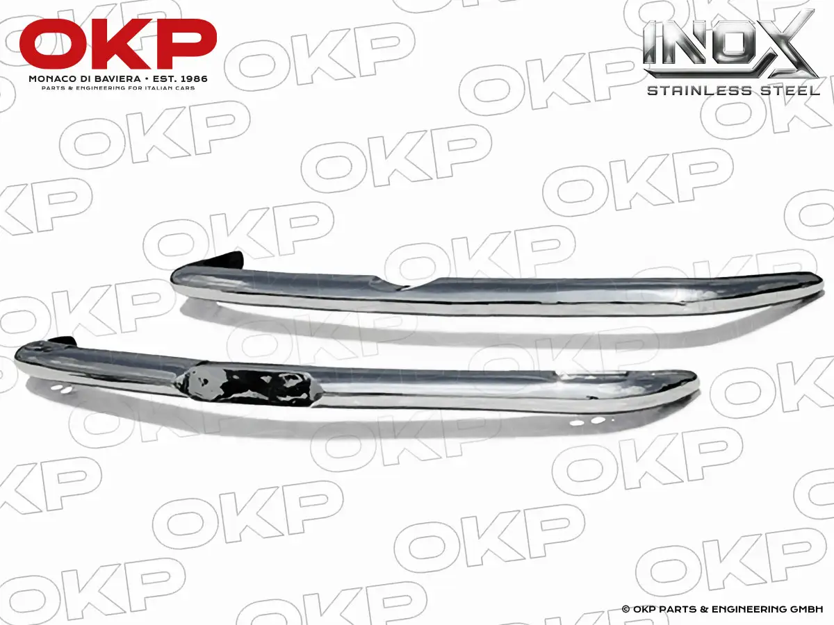 Satz Stoßstangen Alfa 2600 Touring Spider Edelstahl