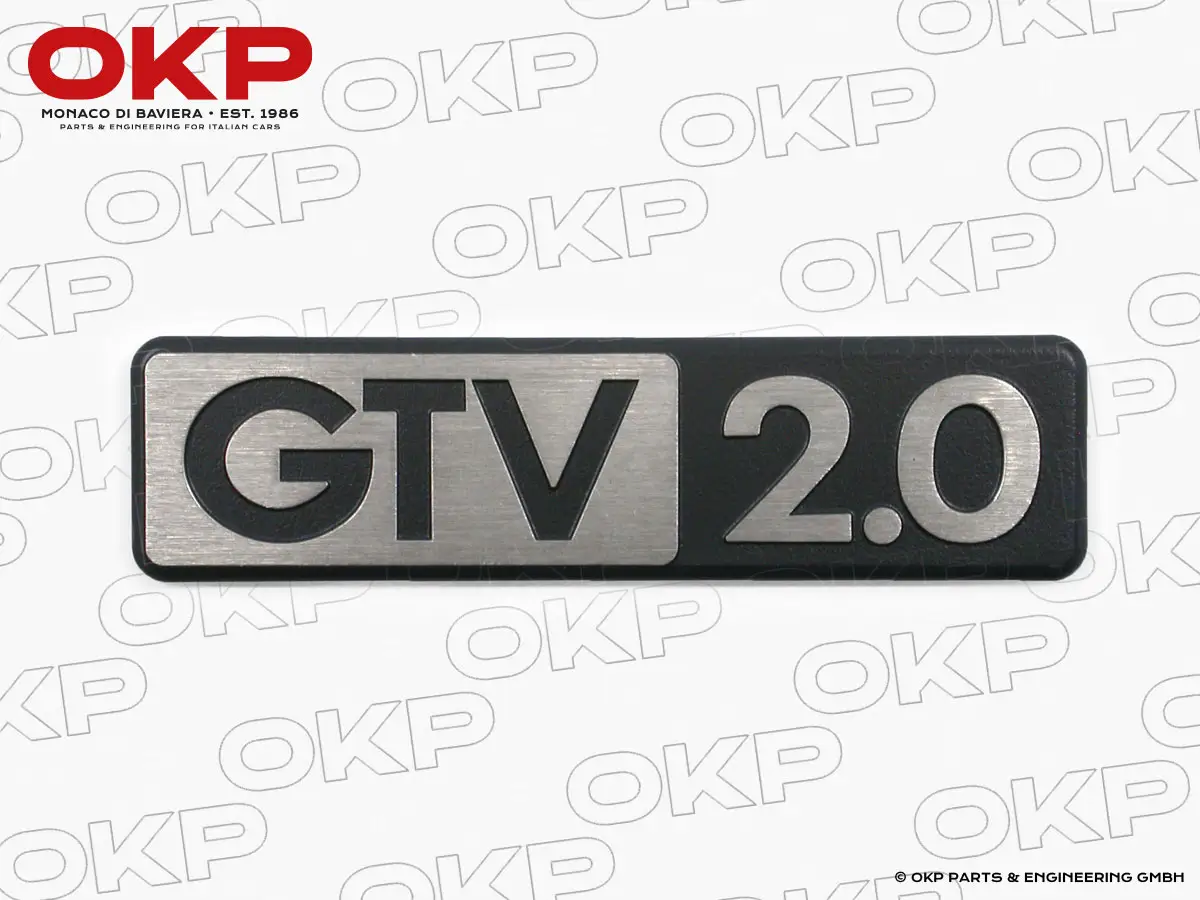 Schriftzug GTV 2.0 Alfetta GTV 2. Serie