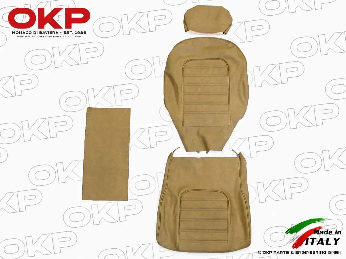 Sitzbezug Leder beige 24cm Kopfstütze Spider 78 - 89