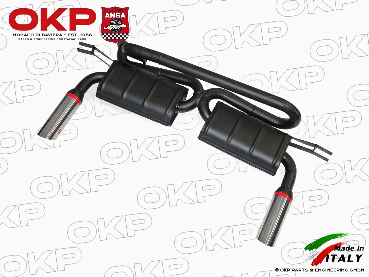 Schalldämpfer hinten Lamborghini Urraco P300 Jalpa P350
