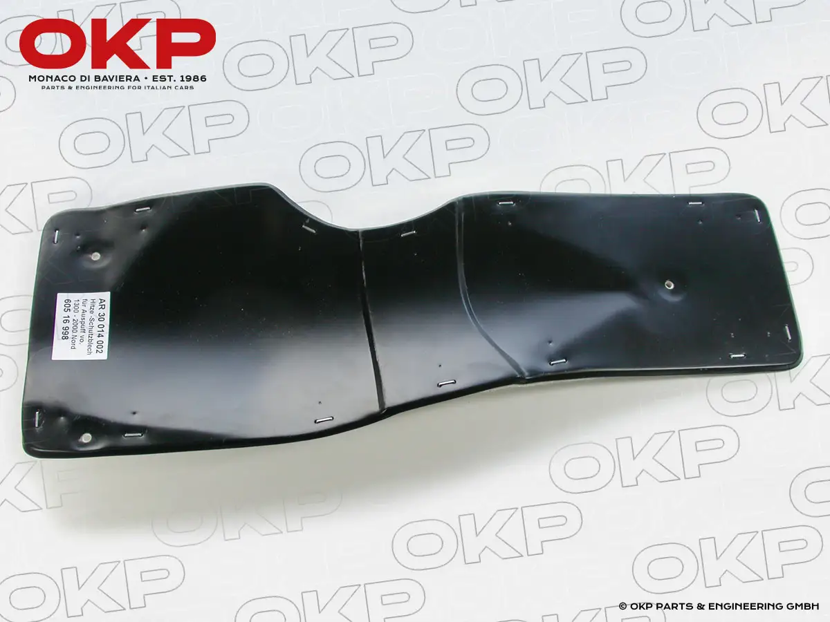 Hitzeschutzblech für Auspuff vorne 1300 - 2000 Nord