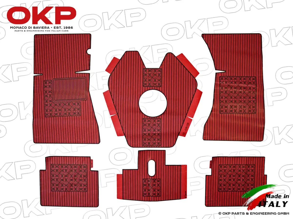 Satz (6) Gummimatten rot GT Bertone hängende Pedale