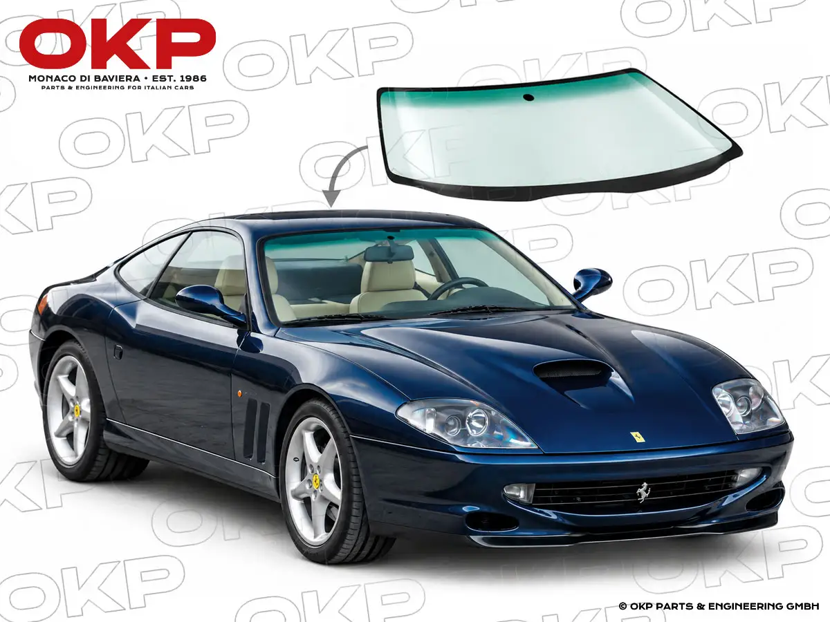 Frontscheibe Ferrari 550 / 575 Maranello grün / Grünkeil