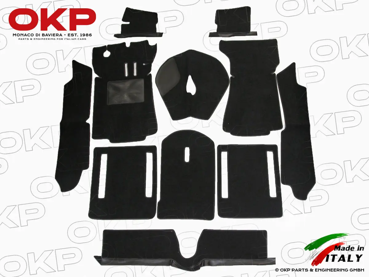 Carpet set black Duetto Spider 66 - 70