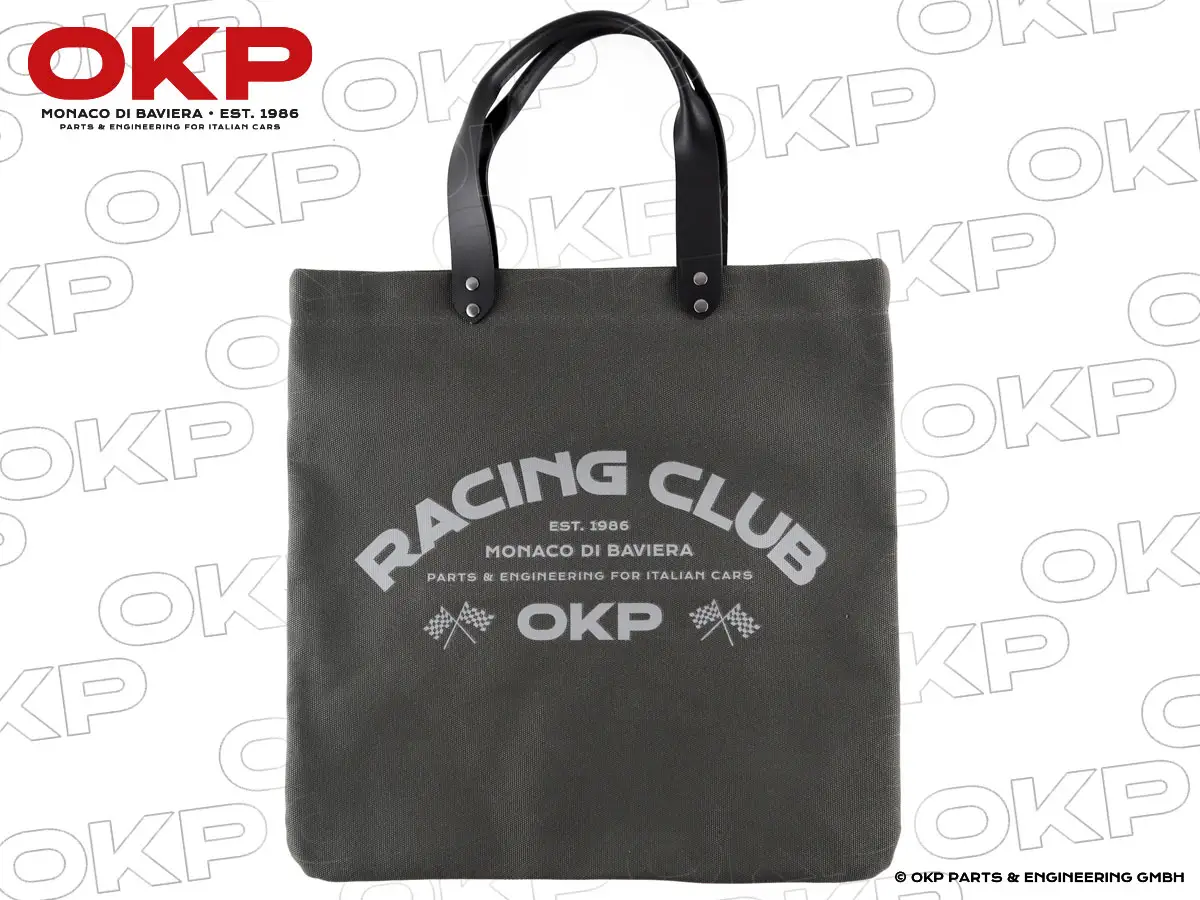 Shopper bag OKP Racing Club army green / blue steel