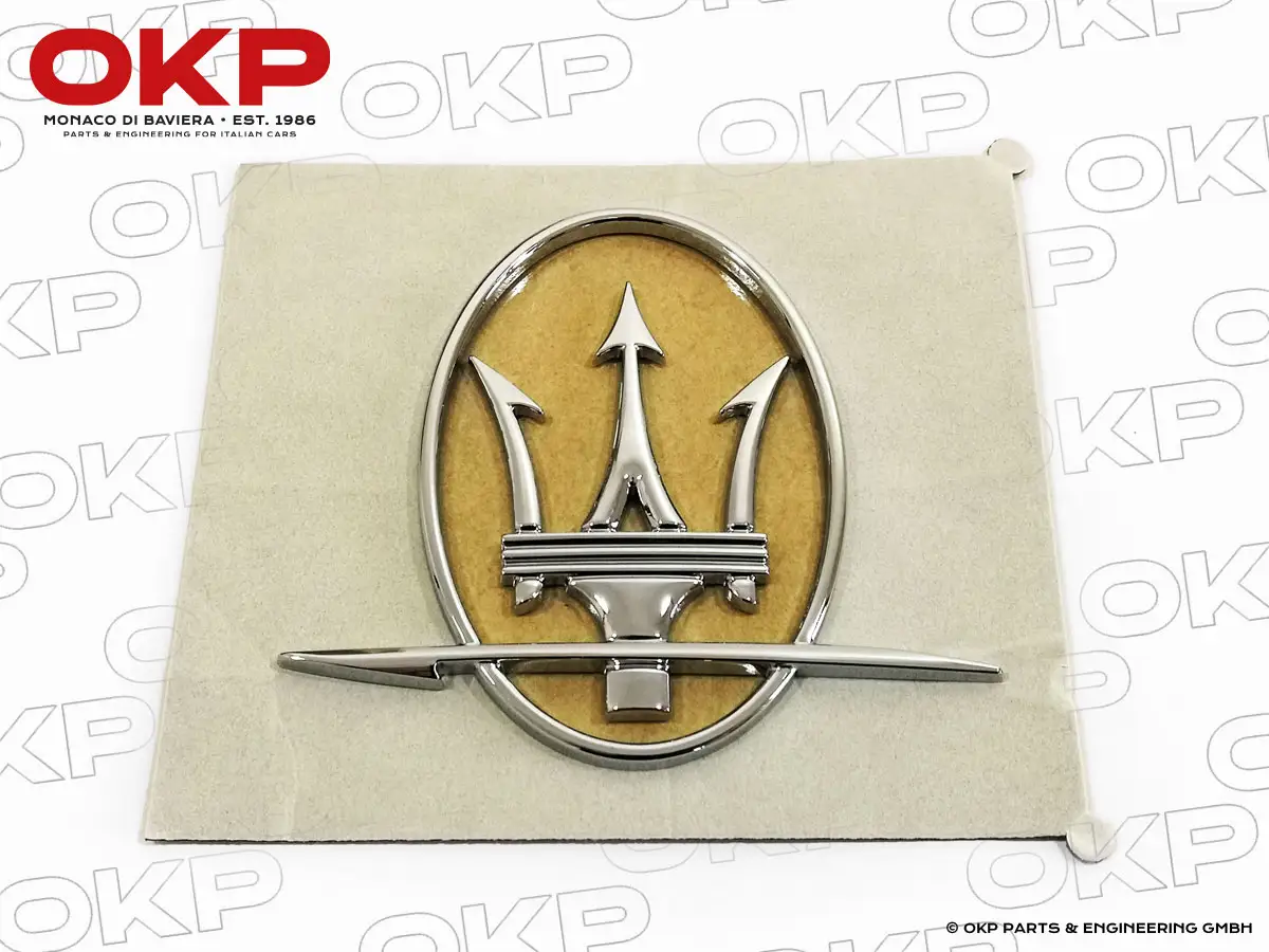 Emblem Maserati  self adhesive (7,5 x 9cm) left side